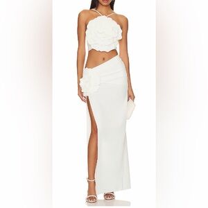 Lovers + Friends White Artemis gown dress XS